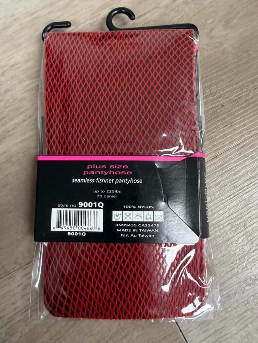 Y2K Deadstock 2000s music legs RED fishnet tights